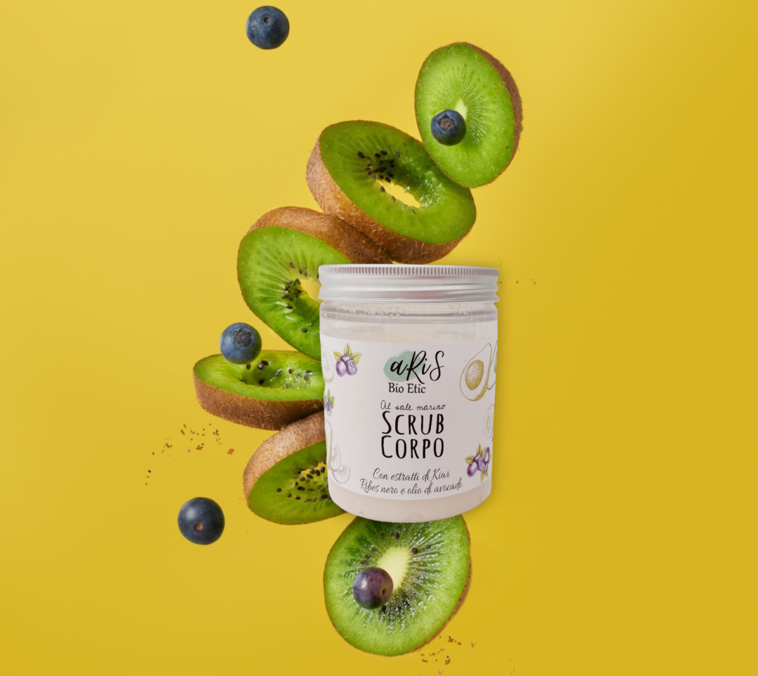 Scrub corpo estratti di kiwi, ribes nero e olio di avocado - immagine 2